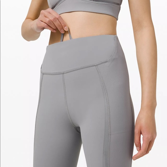Lululemon Gloss Trim Run Super-High-Rise Tight 28" - Picture 4 of 10